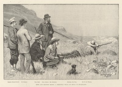 Tirs boers et britanniques, un essai amical de compétence au Swaziland - William Barnes Wollen